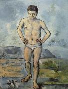 Paul Cezanne Man Standing,Hands on Hips oil painting artist